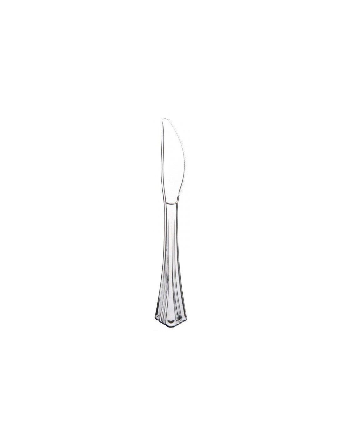 CONF 25 COLTELLI 19CM METAL NIKEL CROM. su TreG Ingrosso