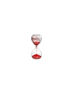 CLESSIDRA 153681A VETRO 20CM SABBIA ROSSA su TreG Ingrosso