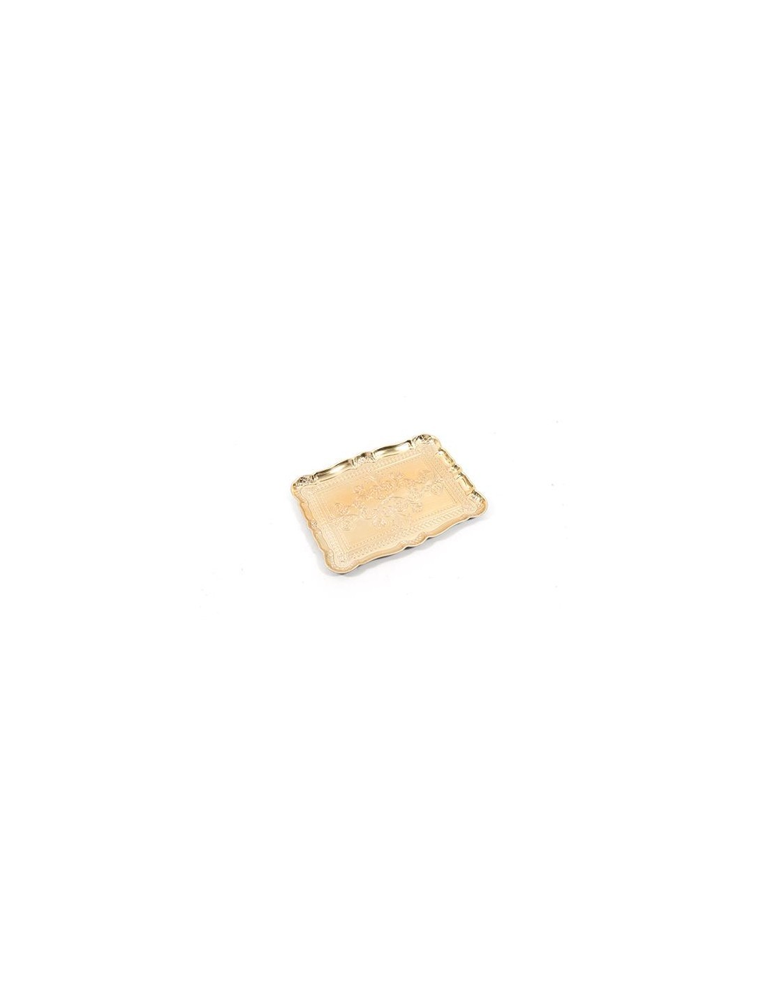 VASSOIO BELLE EPOQUE FOGLIA ORO 30X23CM su TreG Ingrosso