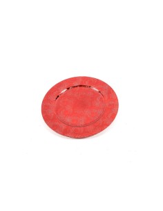 SOTTOPIATTO JACQUARD MIRROR PLASTICA ROSSO D33CM su TreG Ingrosso