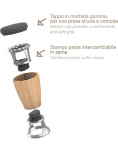 TAGLIAPASTA 04GD251 FORMA RAVIOLO 2 IN 1 su TreG Ingrosso