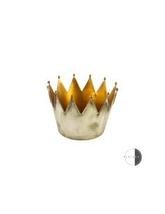 CORONA ARGENTO/ORO D25X25CM METALLO su TreG Ingrosso