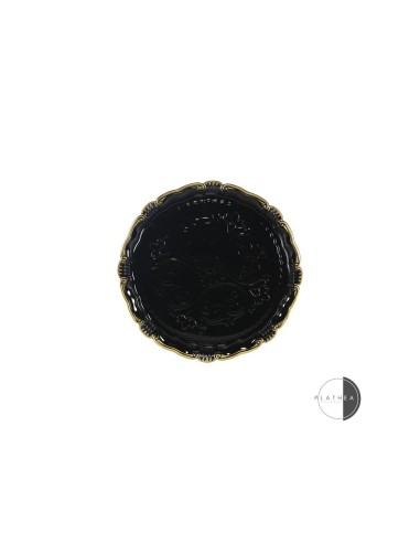 SOTTOPIATTO NERO D33CM PVC su TreG Ingrosso