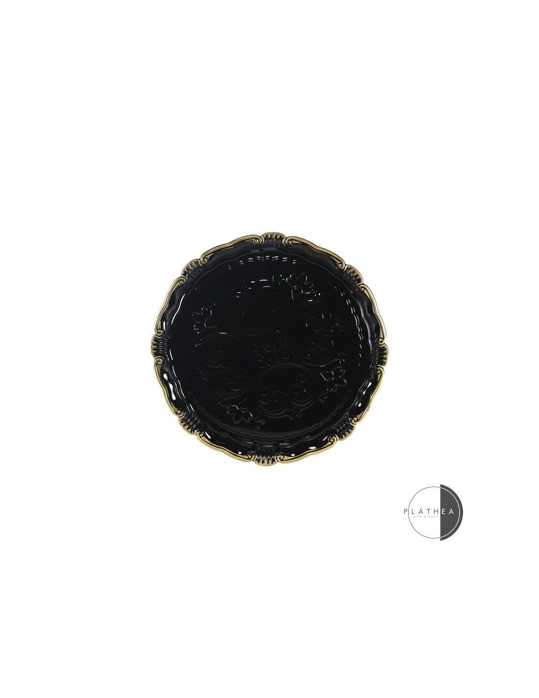 SOTTOPIATTO NERO D33CM PVC su TreG Ingrosso