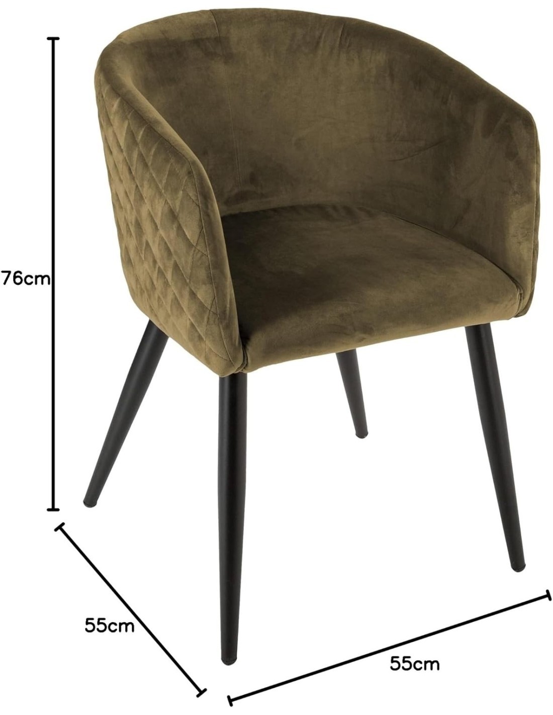 POLTRONA 157153D MARLO VELLUTO KAKI su TreG Ingrosso