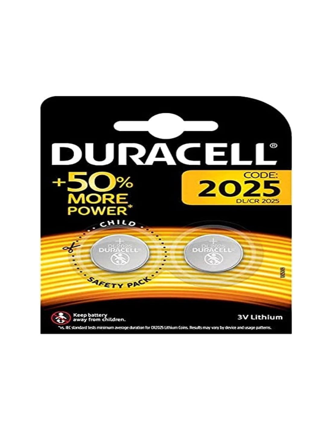 DURACELL BLISTER 2 PILE CR2025     D su TreG Ingrosso