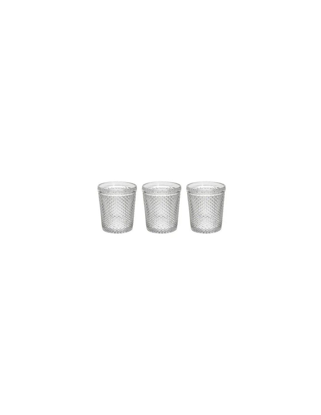 DIAMANTE CONF 3 BICCHIERI 300CC TRASPARENTE su TreG Ingrosso