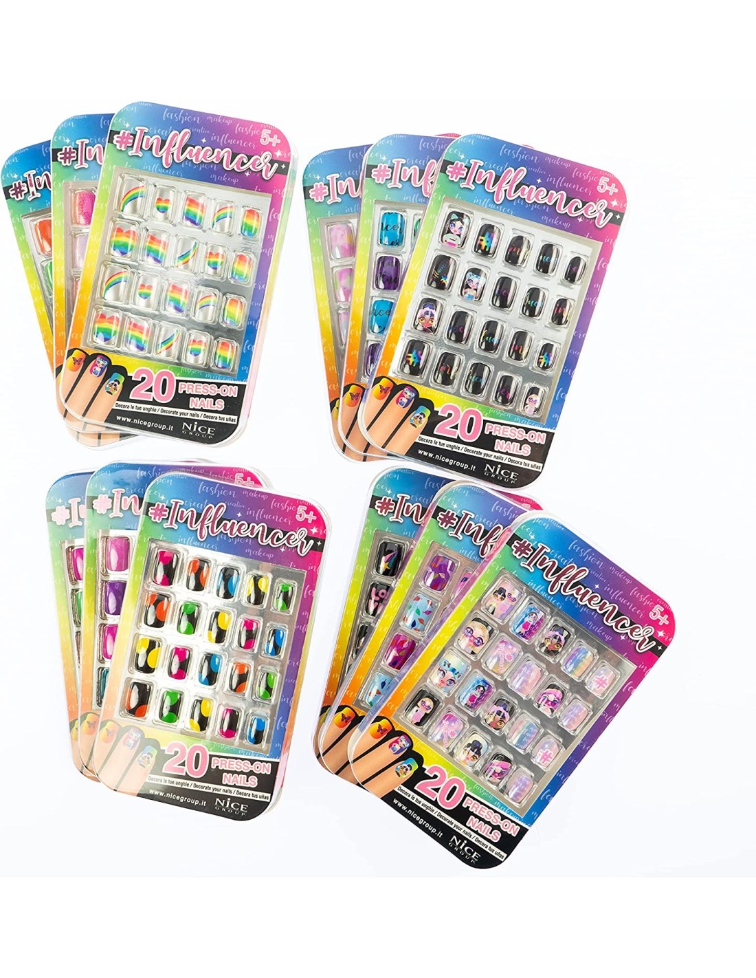 INFLUENCER 92051 SET 20 DECORI UNGHIE su TreG Ingrosso