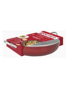 GRANDE FAMIGLIA TEGAME+COPERCHIO 36CM ROSSO su TreG Ingrosso