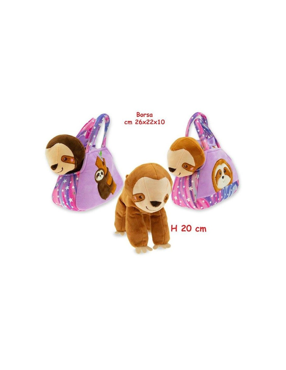ISOLA DEI CUCCIOLI 39355 BRADIPO IN BORSETTA ASSORTITO su TreG Ingr...