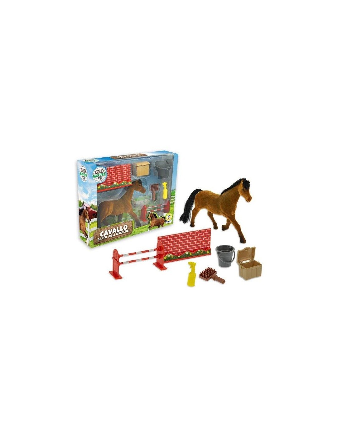 GEO NATURE 67273 PLAYSET CAVALLO SALTO AGLI OSTACOLI su TreG Ingrosso