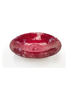 CENTROTAVOLA VETRO ROMANTIC 40CM ROSSO su TreG Ingrosso