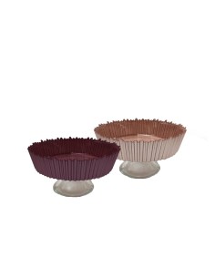 ALZATA VETRO CORTINA CON BASE 25X18CM COLORI ASSORTITI su TreG Ingr...