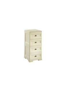 CASSETTIERA STRETTA 4 CASSETTI ANGORA su TreG Ingrosso