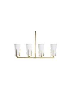 LAMPADARIO LA195767 METALLO/CRISTALLO 67X14X22CM DORATO su TreG Ing...