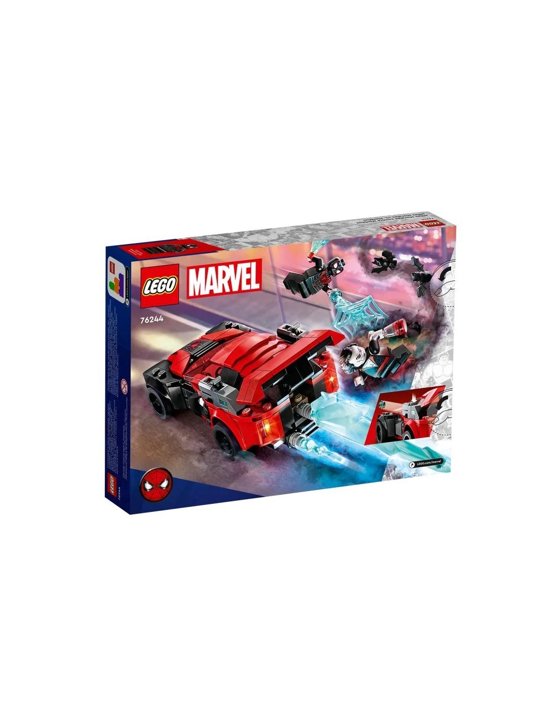 SPIDERMAN 76244 MILES MORALES CONTRO MORBIUS su TreG Ingrosso