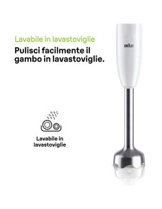 MINIPIMER MQ10201 CON ACCESSORI 450W 0,6LT MULTIQUICK1 su TreG Ingr...