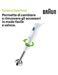 MINIPIMER MQ10201 CON ACCESSORI 450W 0,6LT MULTIQUICK1 su TreG Ingr...