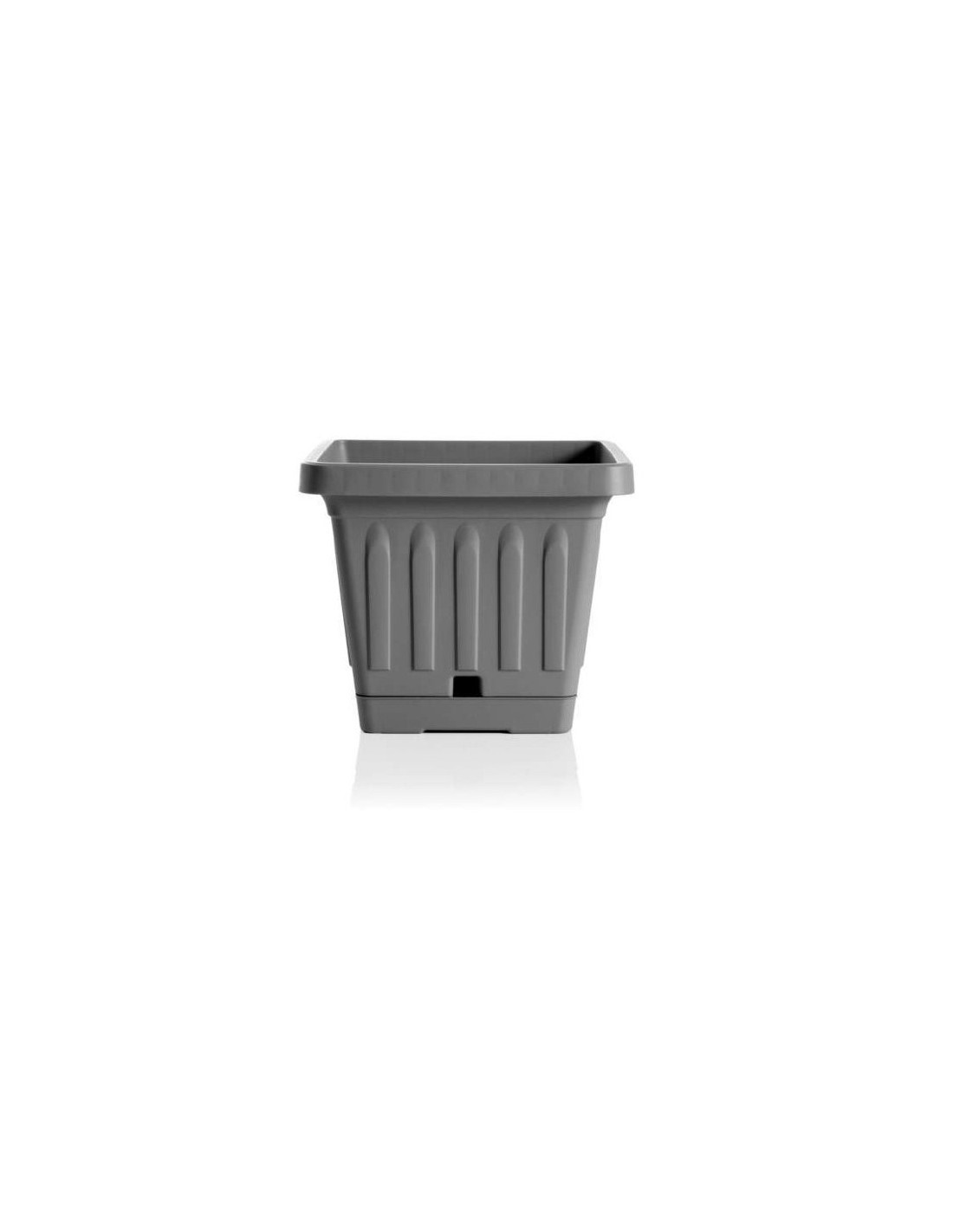 VASO TERRA 31402 QUADRATO 40X40 GRIGIO su TreG Ingrosso