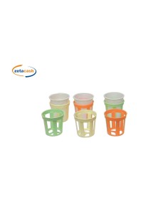 CONF 6PZ SOTTOBICCHIERI COLORI ASSORTITI su TreG Ingrosso
