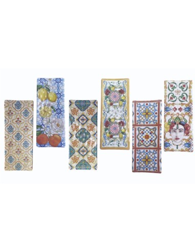 POGGIAMESTOLO 1642-0046 MARTEL 27X11CM DECORI ASSORTITI su TreG Ing...