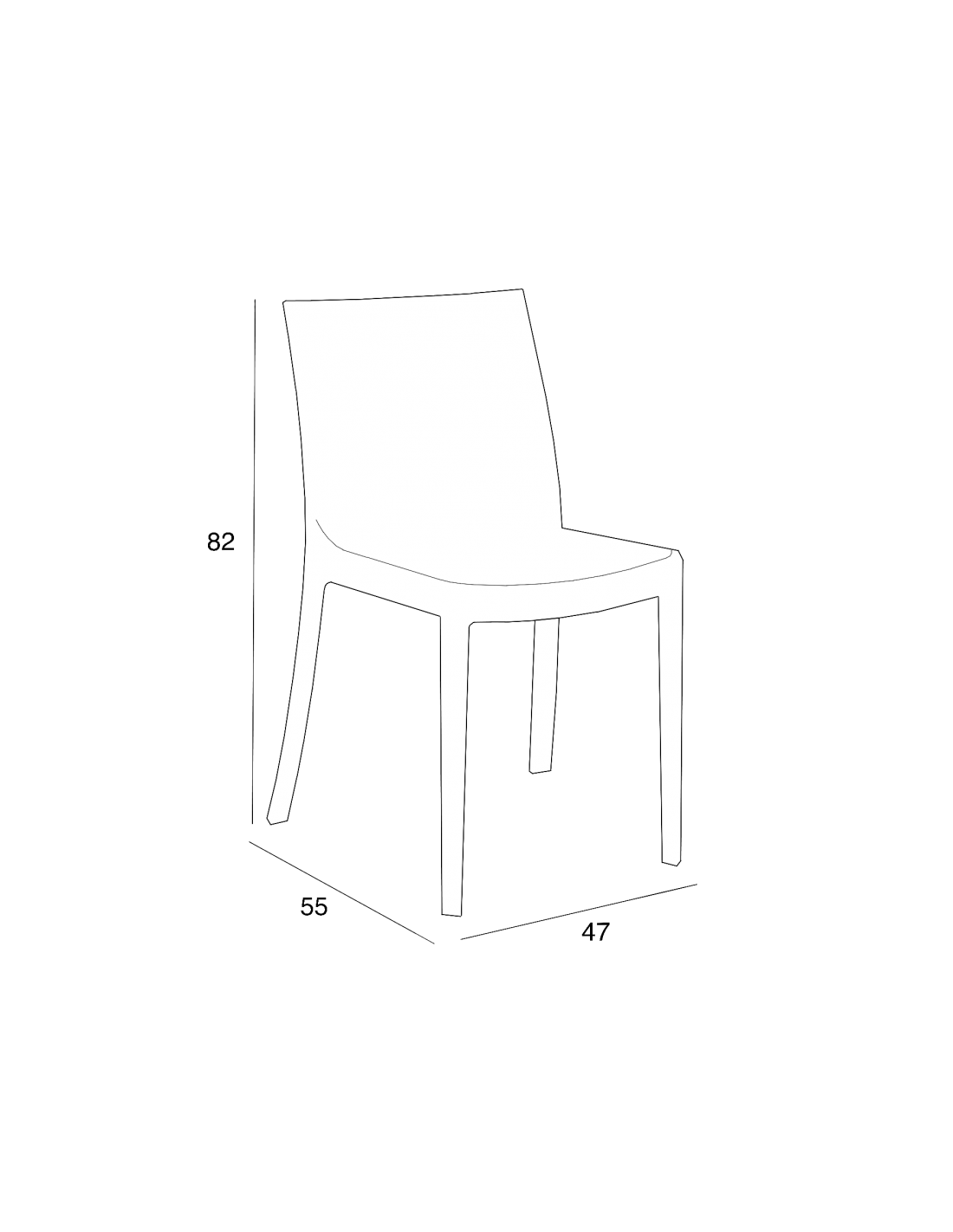 SEDIA MATRIX BIANCO su TreG Ingrosso