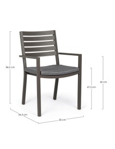 POLTRONA 0662935 HELINA COFFEE CON CUSCINO su TreG Ingrosso