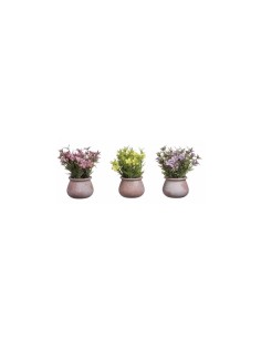 VASO CON FIORI 66059 COLORI ASSORTITI 11X22CM su TreG Ingrosso