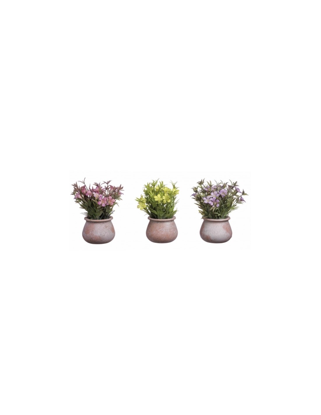 VASO CON FIORI 66059 COLORI ASSORTITI 11X22CM su TreG Ingrosso