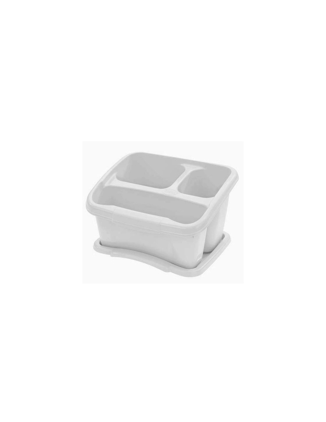 CESTELLO MULTIUSO BIANCO CON VASSOIO CONVER LINE su TreG Ingrosso
