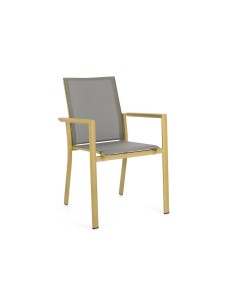 SEDIA 0663300 KONNOR SENAPE CON BRACCIOLI su TreG Ingrosso