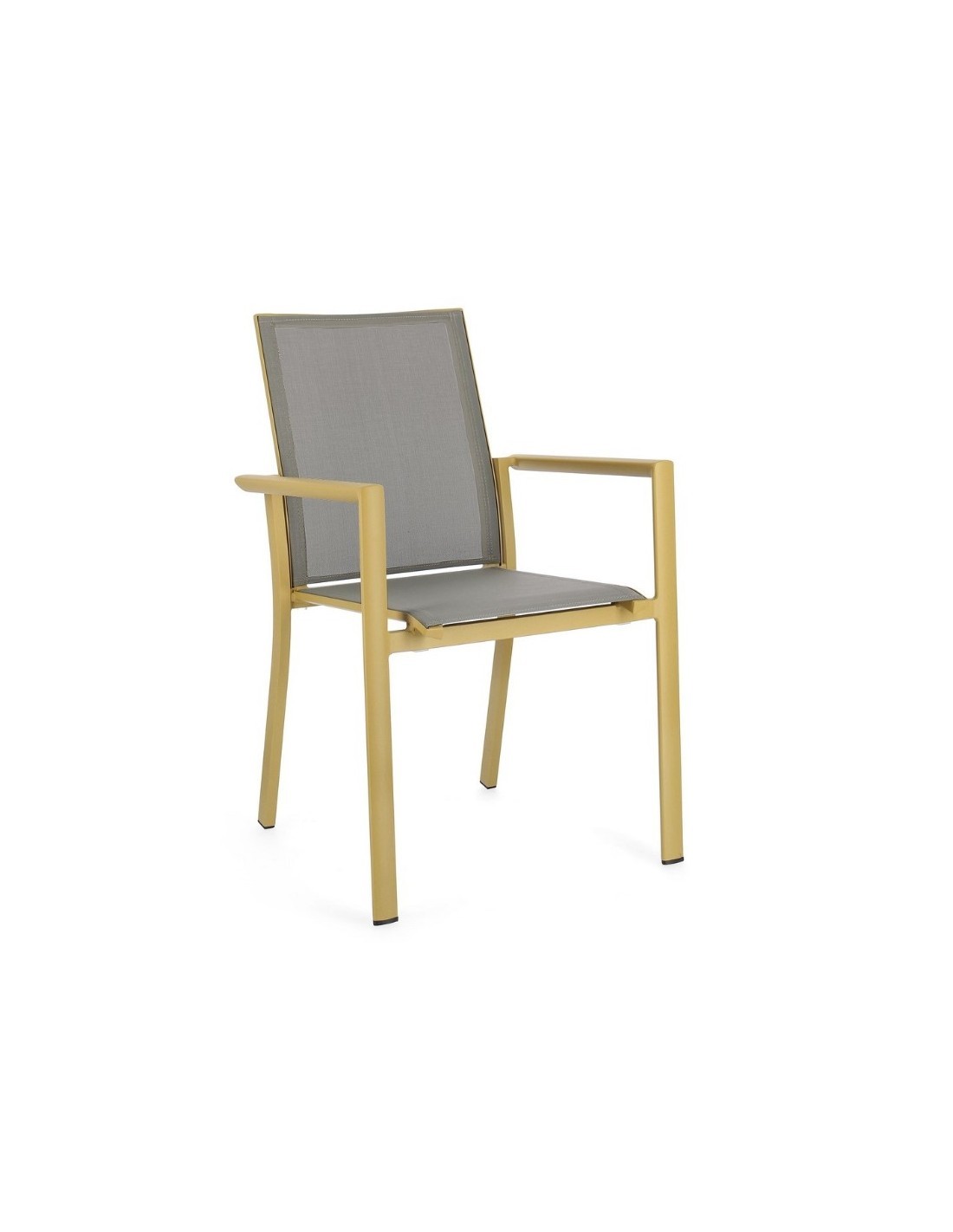 SEDIA 0663300 KONNOR SENAPE CON BRACCIOLI su TreG Ingrosso
