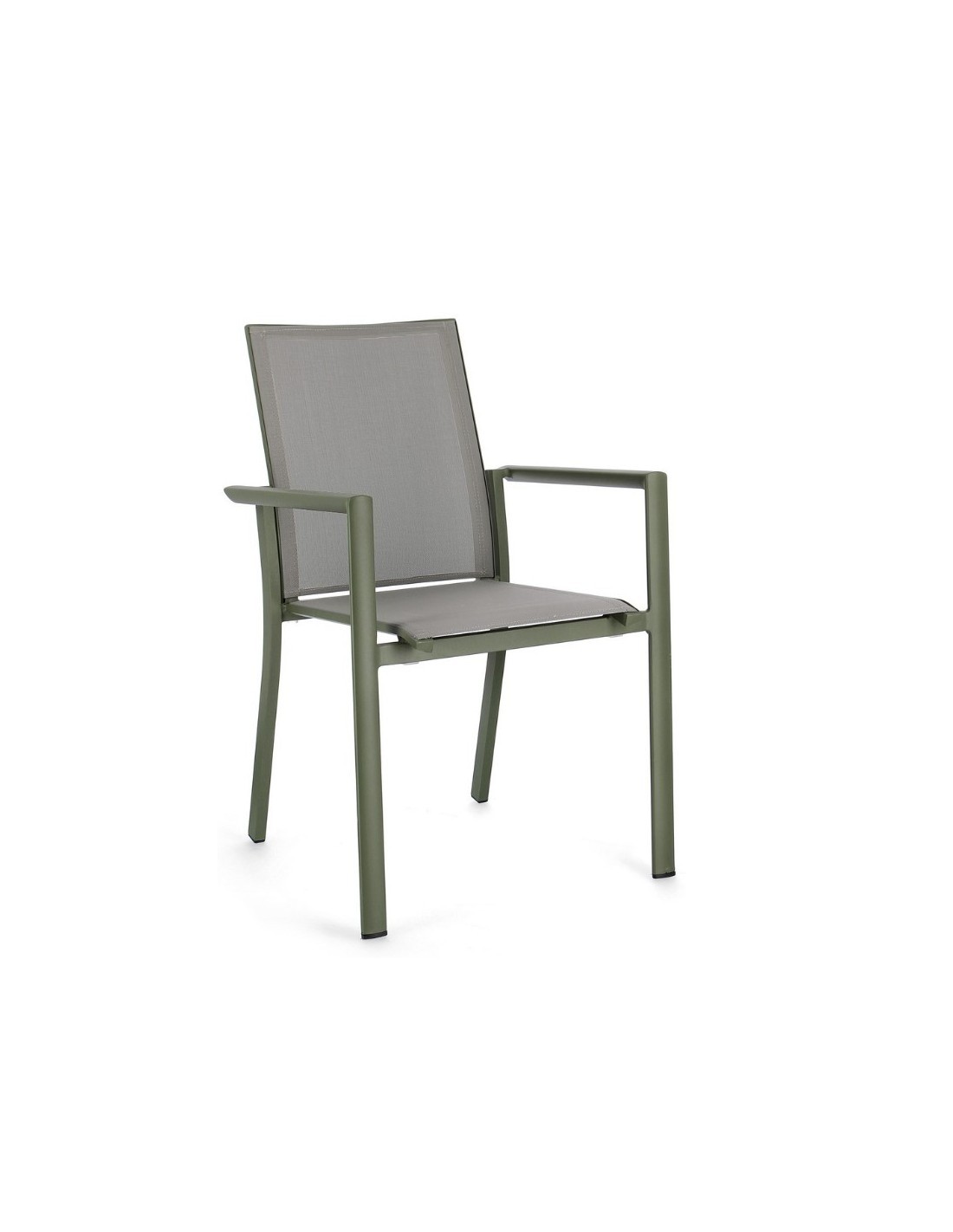 SEDIA 0663302 KONNOR VERDE CON BRACCIOLI su TreG Ingrosso
