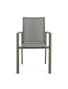 SEDIA 0663302 KONNOR VERDE CON BRACCIOLI su TreG Ingrosso