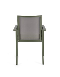 SEDIA 0663302 KONNOR VERDE CON BRACCIOLI su TreG Ingrosso