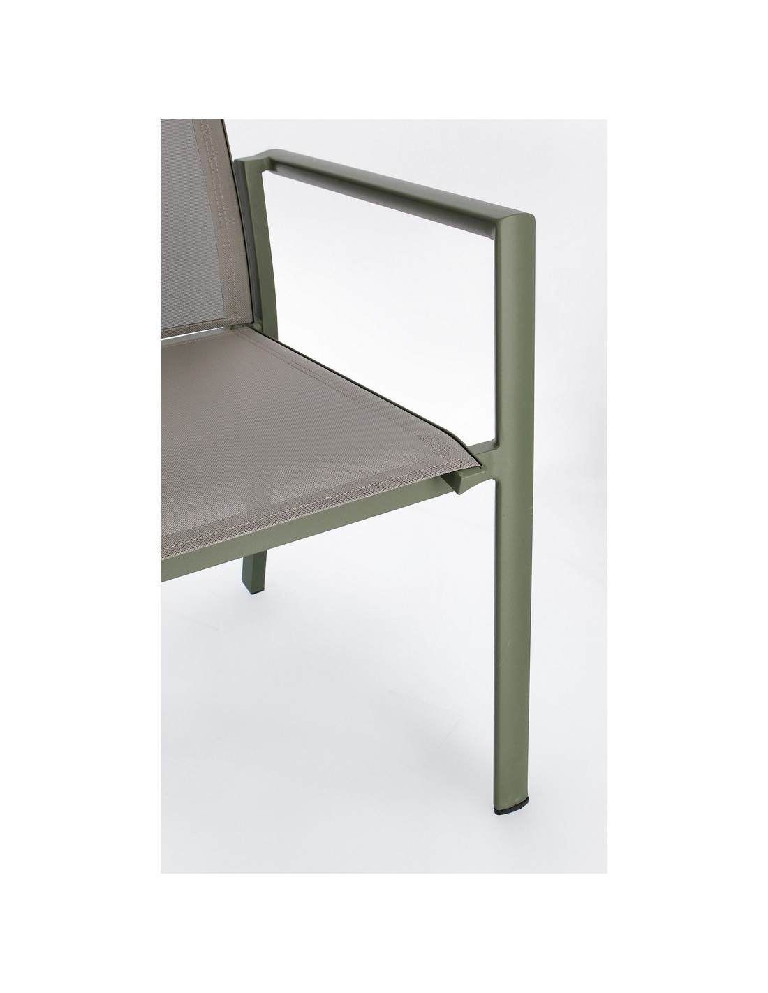 SEDIA 0663302 KONNOR VERDE CON BRACCIOLI su TreG Ingrosso