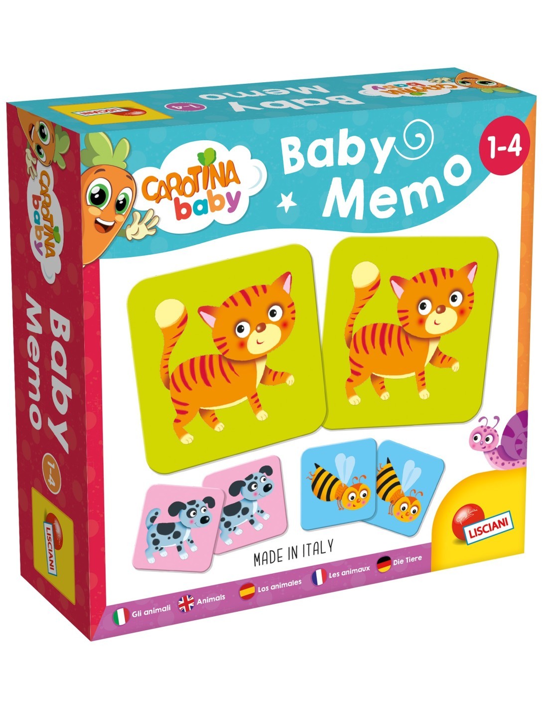 CAROTINA 80045 BABY MEMO ANIMALI su TreG Ingrosso