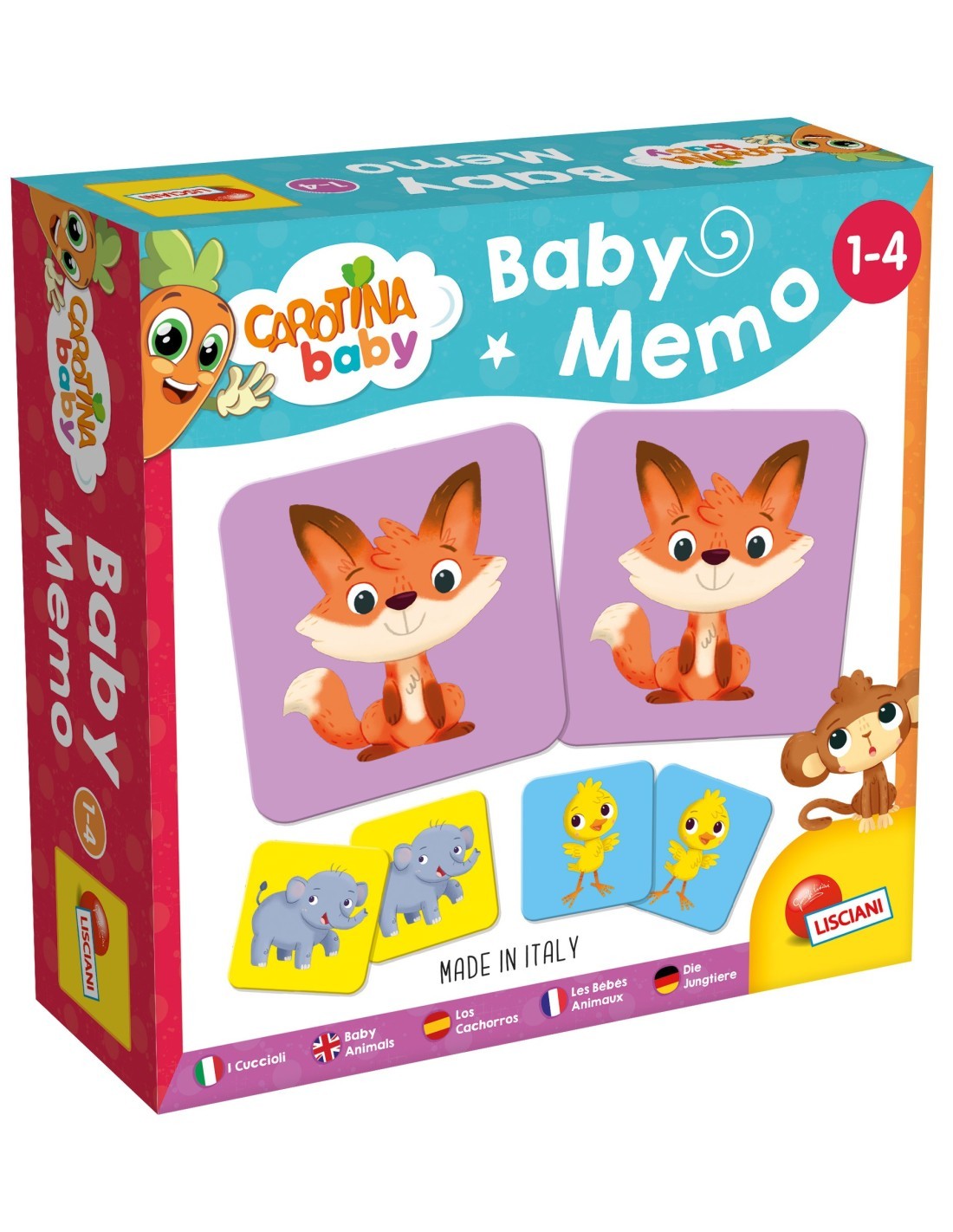 CAROTINA 80052 BABY MEMO CUCCIOLI su TreG Ingrosso