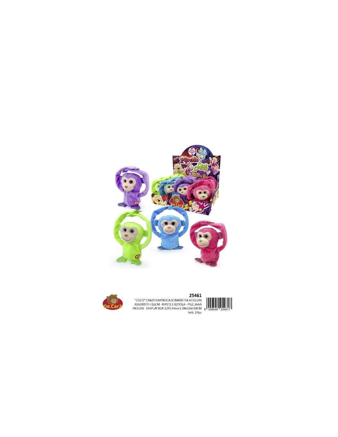 RIPETIX 25461 SCIMMIETTA CRAZY COCO su TreG Ingrosso