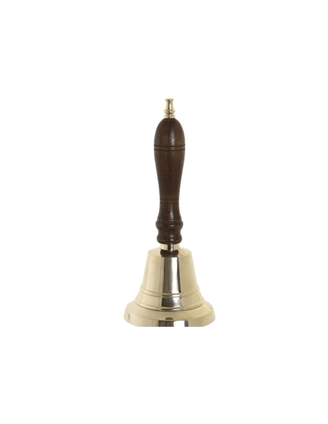 CAMPANA DH202156 LEGNO/OTTONE 7X7X18CM DORATO su TreG Ingrosso