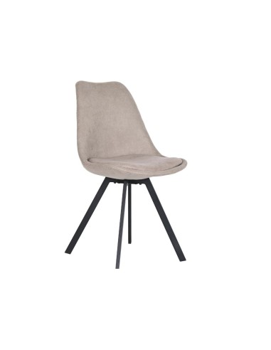 SEDIA MB203006 POLIESTERE/METALLO 48X58X84CM BEIGE su TreG Ingrosso