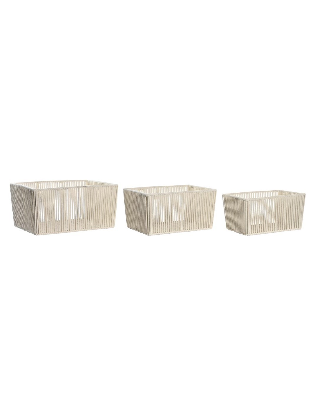 CESTA DC202049 2 MIS COTONE/METALLO BEIGE su TreG Ingrosso