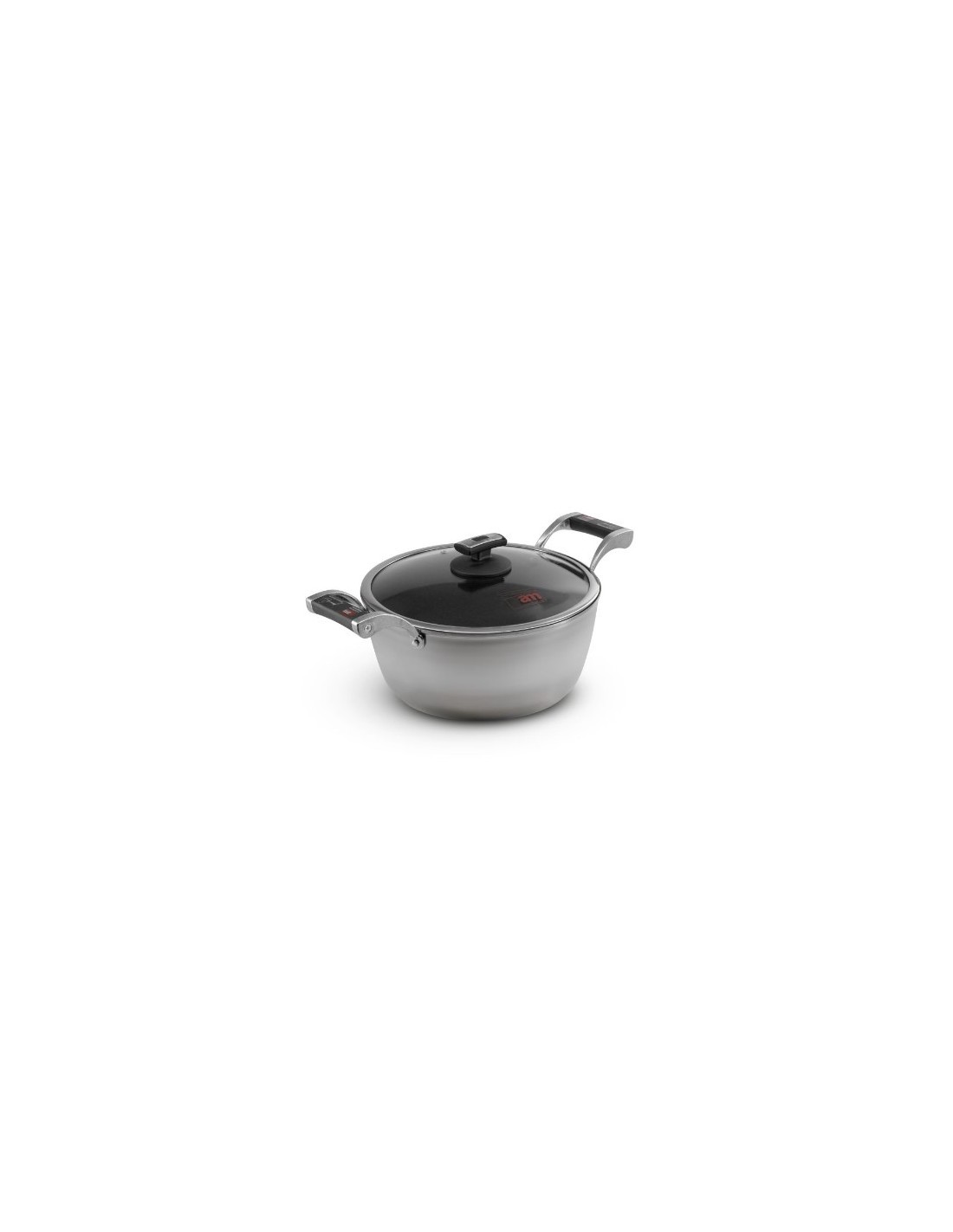 CHEF CASSERUOLA 2M 28CM COPERCHIO VETRO INDUZIONE su TreG Ingrosso