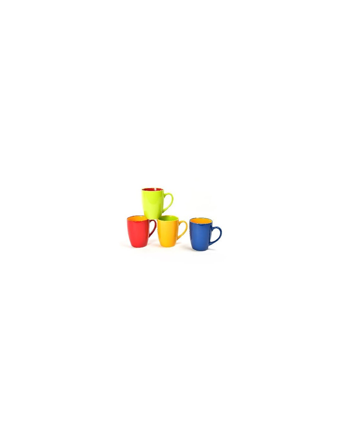 TAZZA MUG 02529 CERAMICA 360ML COLORI ASSORTITI su TreG Ingrosso