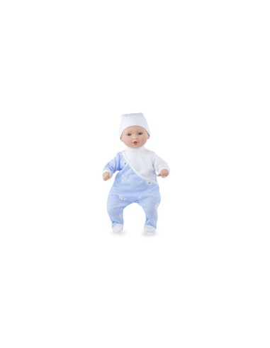 REBORN BAMBOLA 0447 PETITE STAR VESTITO AZZURRO su TreG Ingrosso