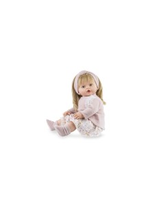 REBORN BAMBOLA 1902 LEONOR VESTITO ROSA su TreG Ingrosso