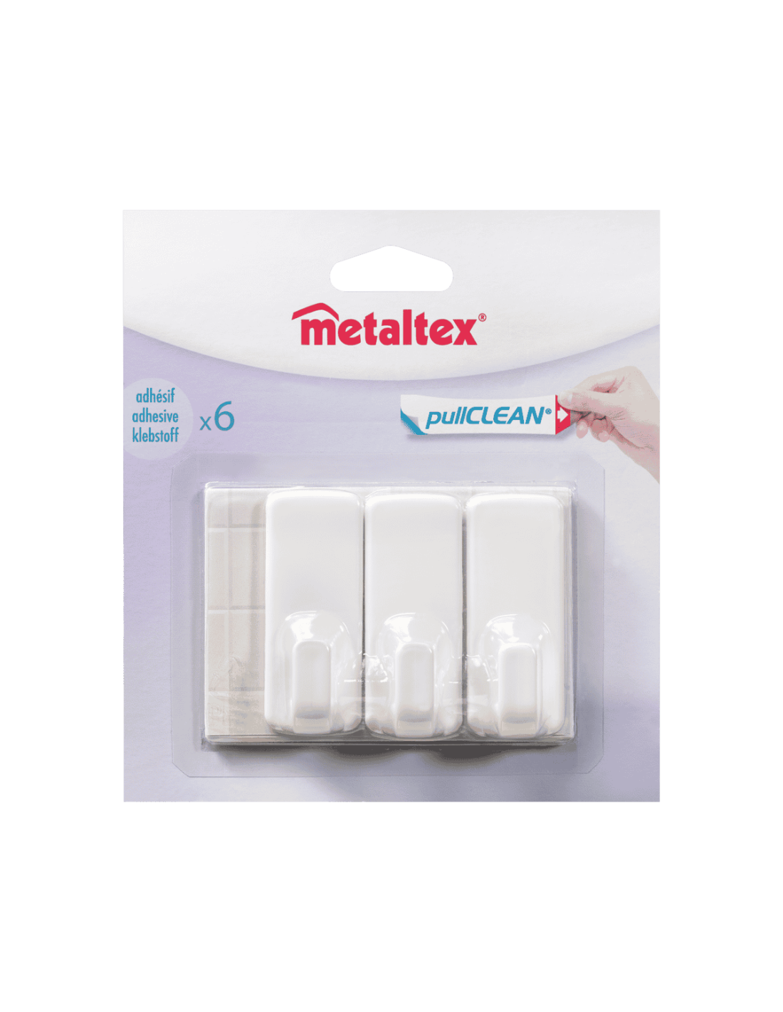 BLISTER 3 GANCI 291018000 ADESIVI su TreG Ingrosso