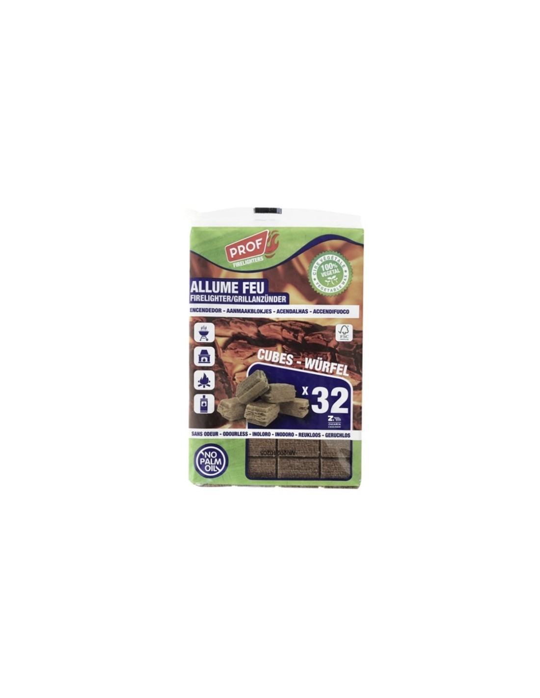 CONF 32 CUBETTI ACCENDIFUOCO su TreG Ingrosso