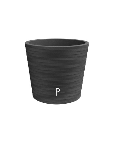 HERMES VASO ELEGANCE 30CM ANTRACITE su TreG Ingrosso