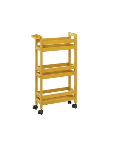 CARRELLO 174762K CON RUOTE 3P MOSTARDA su TreG Ingrosso